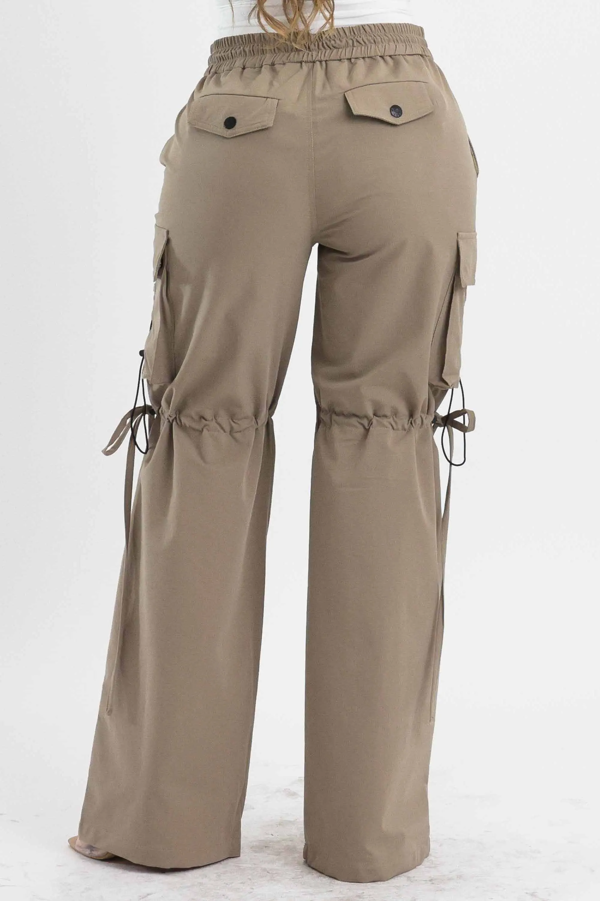 Elastic Waist Band Cargo With Drawstring sold by Vibrant product image thumbnail 4