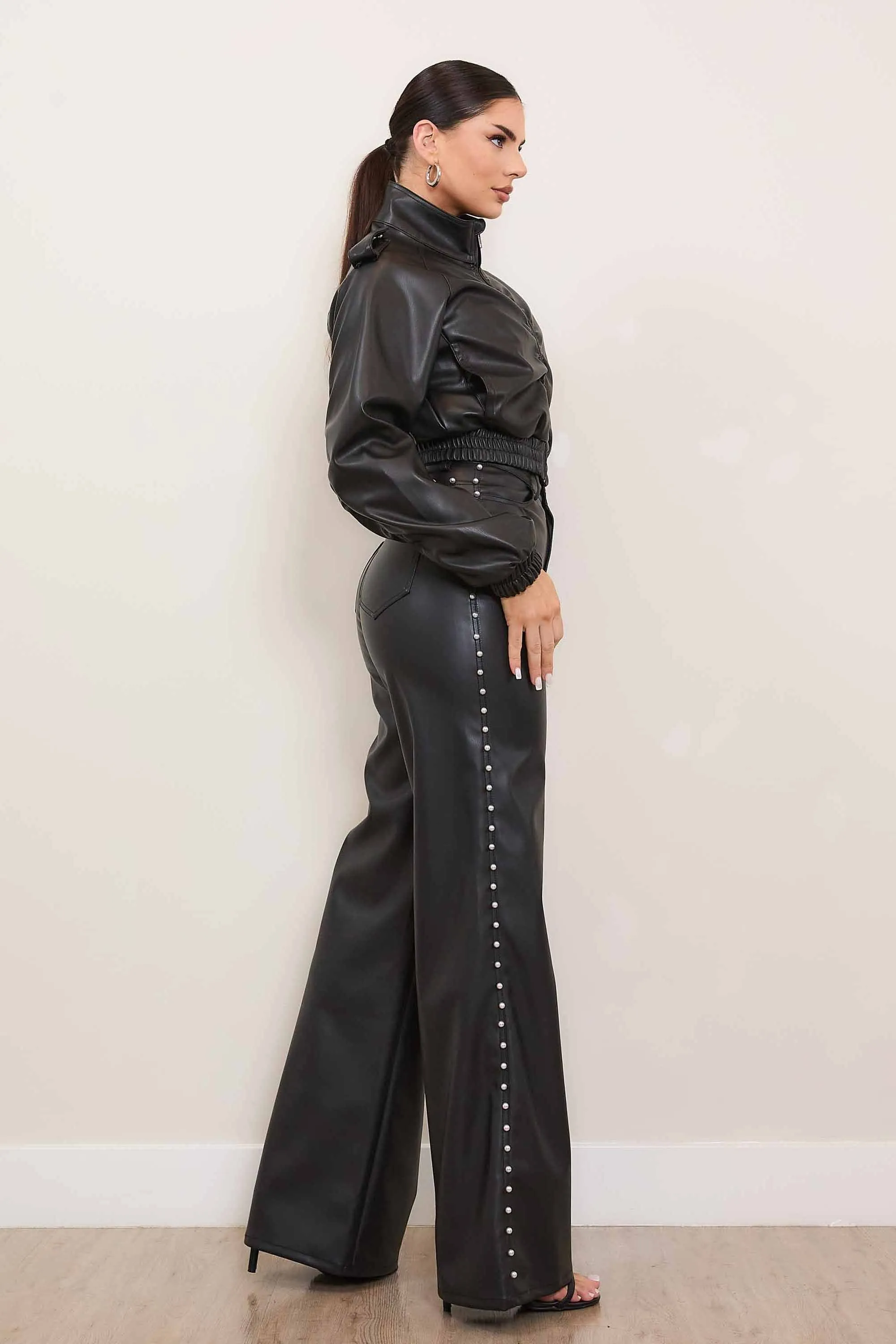 Vegan Leather Blouson sold by Vibrant product image thumbnail 5
