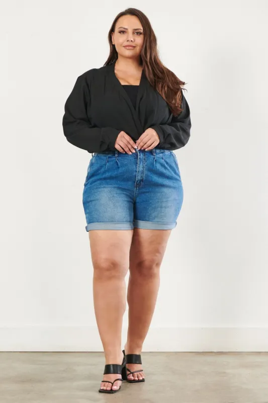 PLUS Carrie Mom Shorts sold by Vibrant