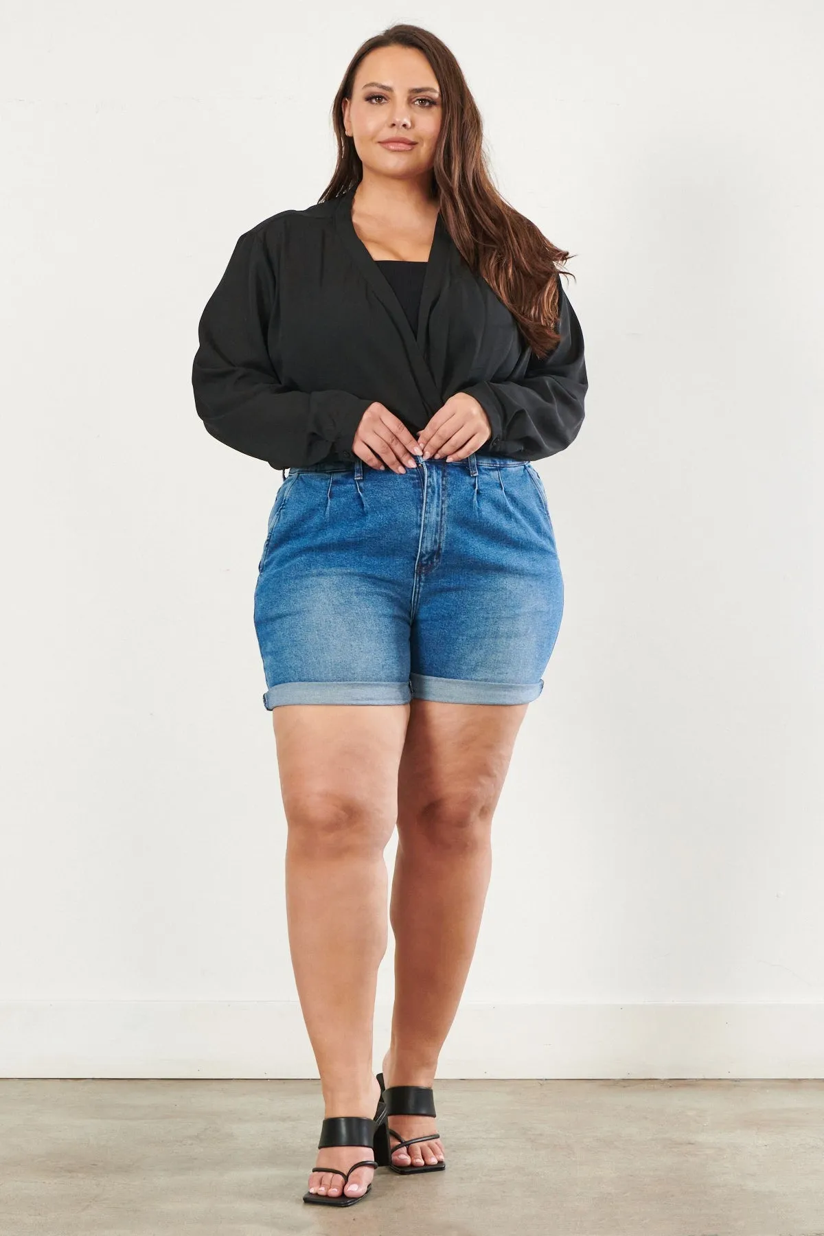 PLUS Carrie Mom Shorts sold by Vibrant