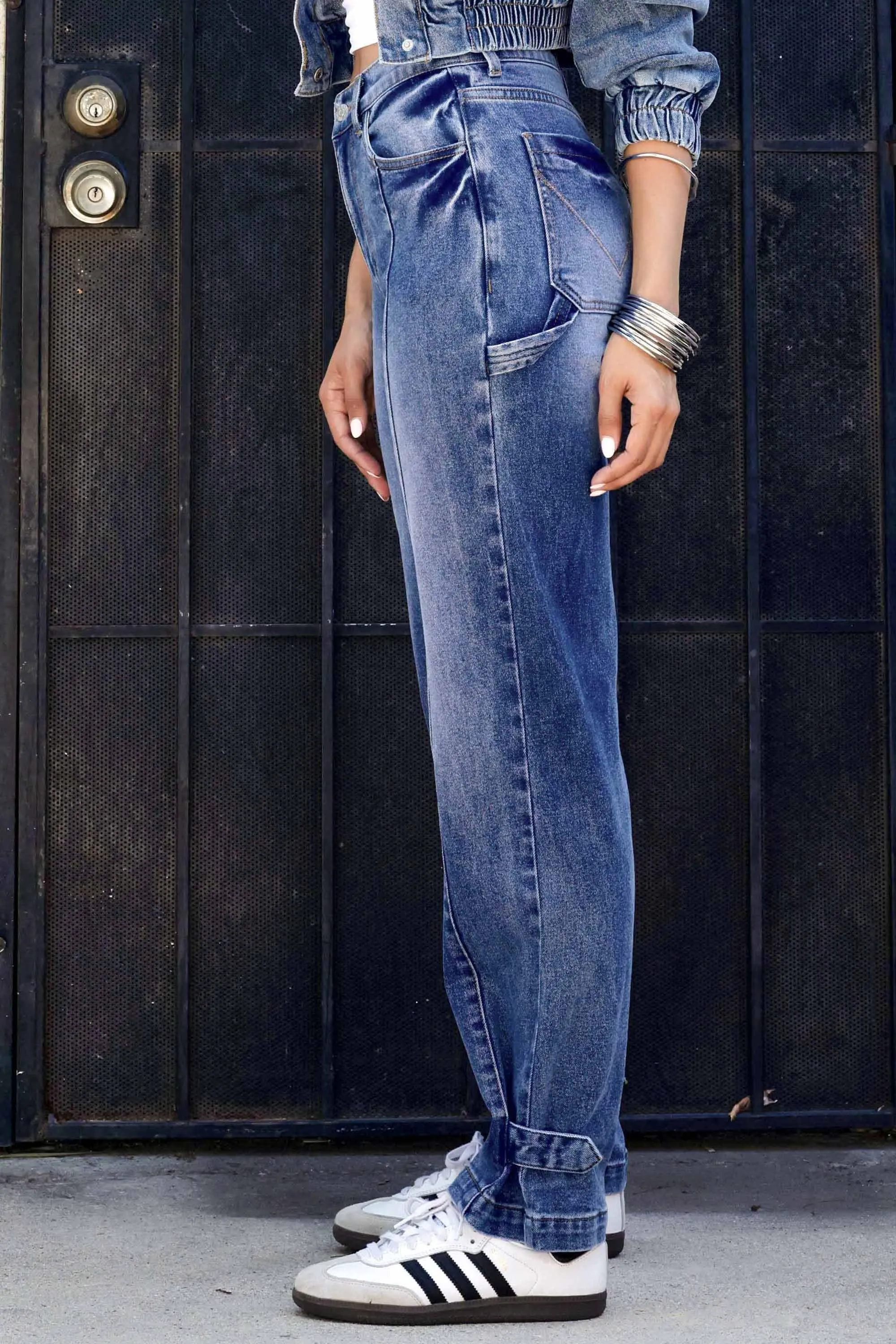 Mid-Rise Baggy Jeans sold by Vibrant product image thumbnail 2