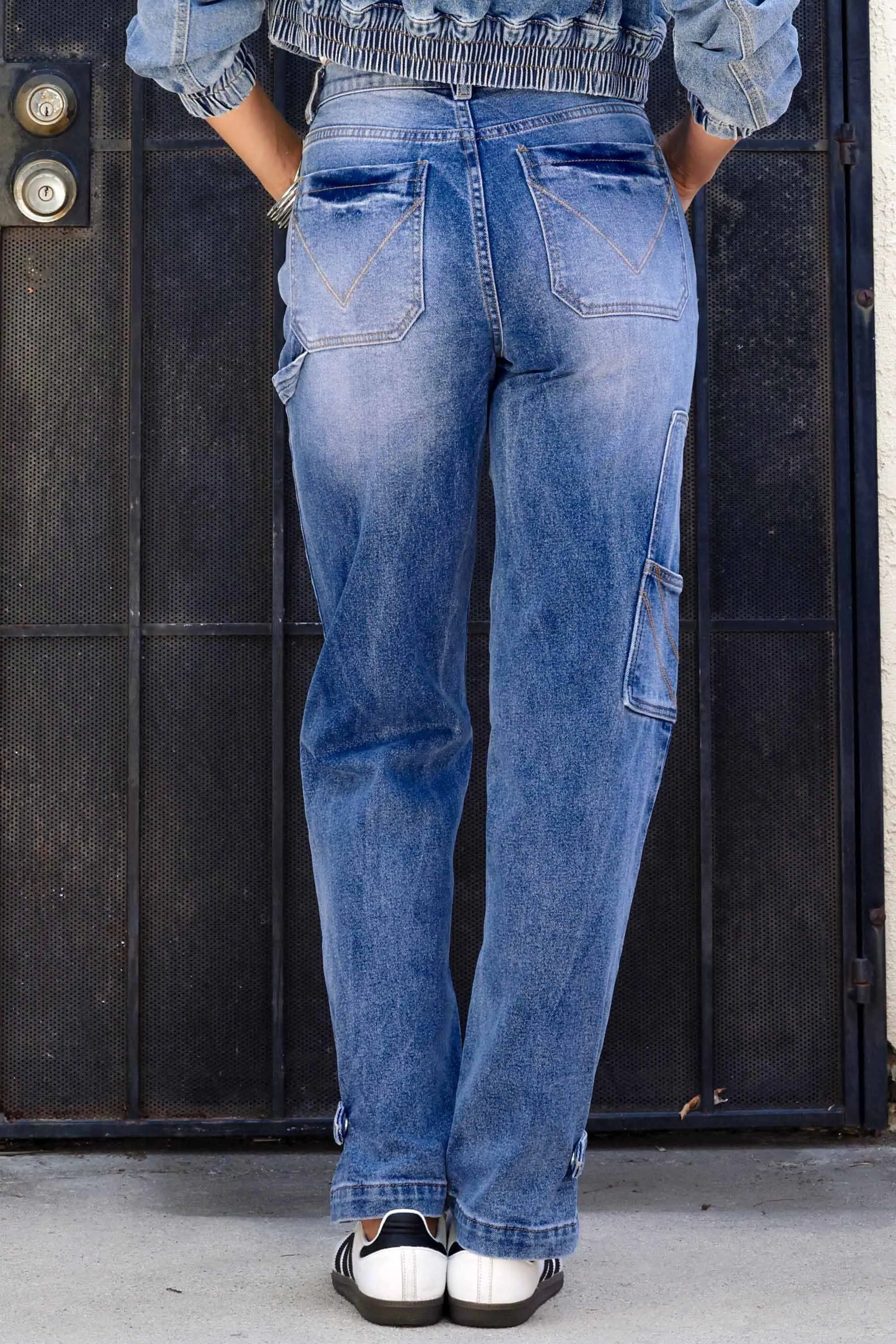 Mid-Rise Baggy Jeans sold by Vibrant product image thumbnail 3
