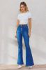 High Waisted New Nora Button Up Flare Jeans sold by Vibrant