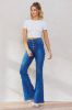 High Waisted New Nora Button Up Flare Jeans sold by Vibrant