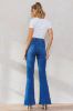 High Waisted New Nora Button Up Flare Jeans sold by Vibrant