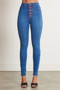 [P1214] Zip It Up Skinny Jeans sold by Vibrant