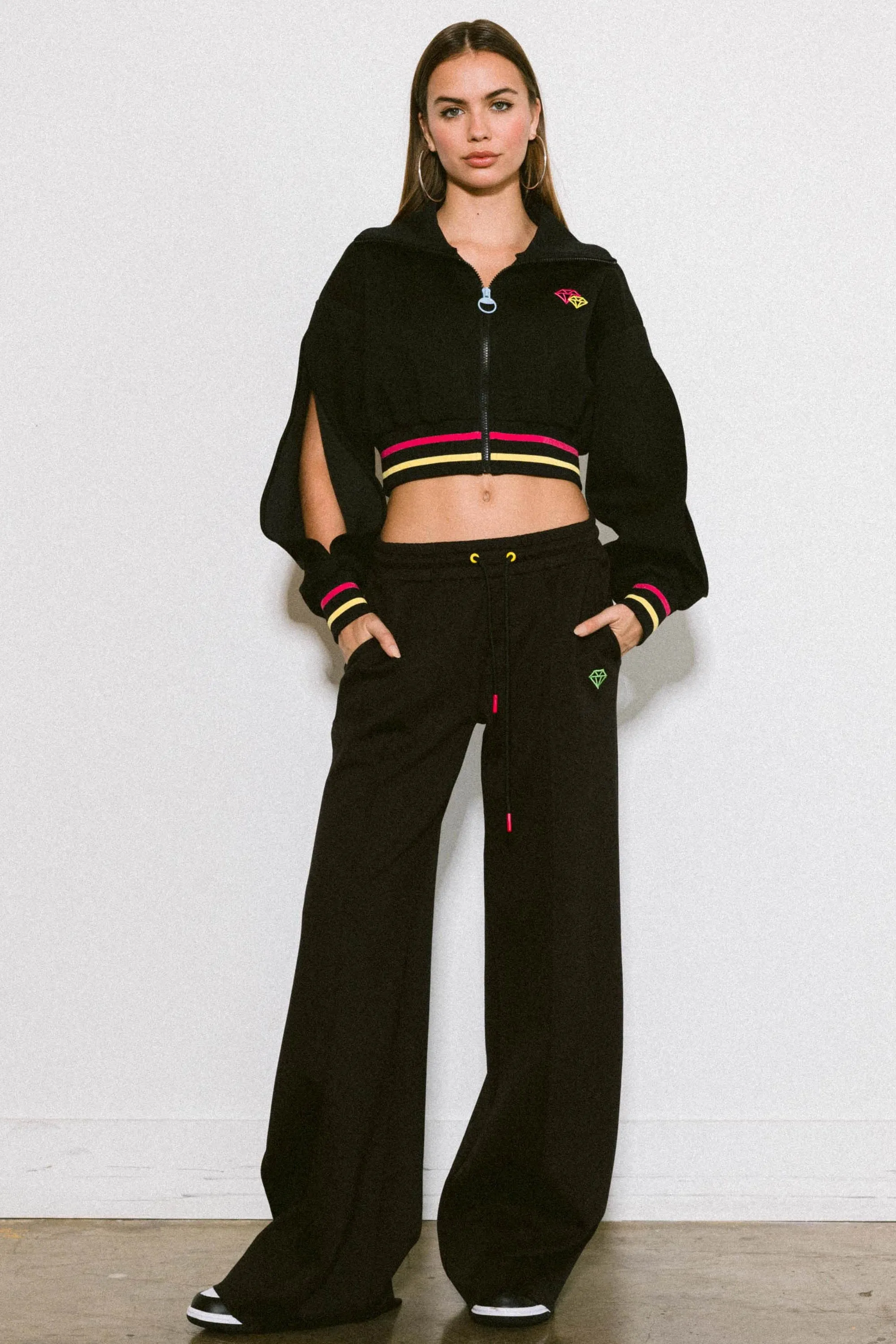 Kayla Cropped Track Jacket sold by Vibrant