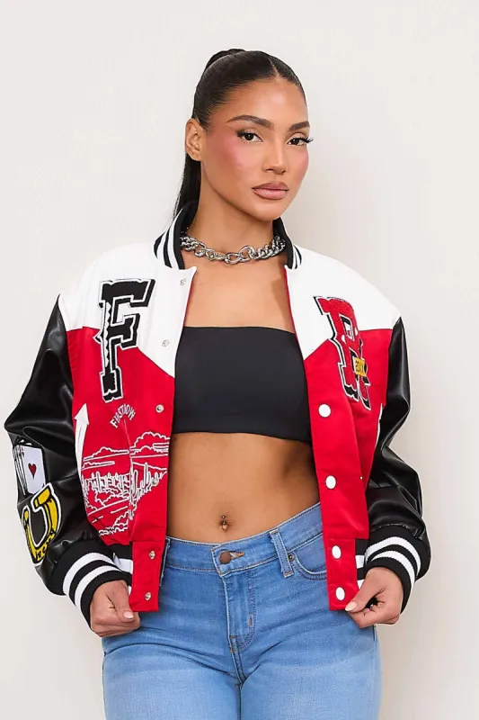 GET LUCKY VARSITY JACKET sold by Vibrant