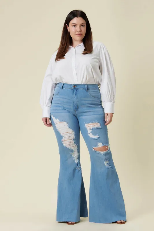 PLUS New Day Flare Jeans sold by Vibrant