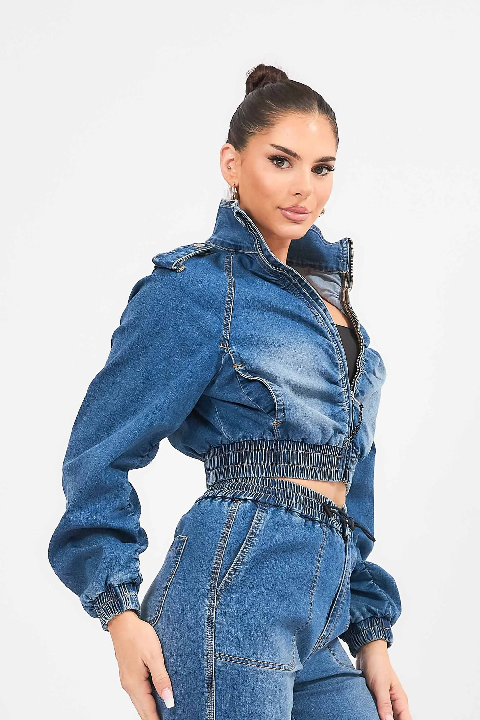 Full Zip Blouson Jacket sold by Vibrant product image thumbnail 2