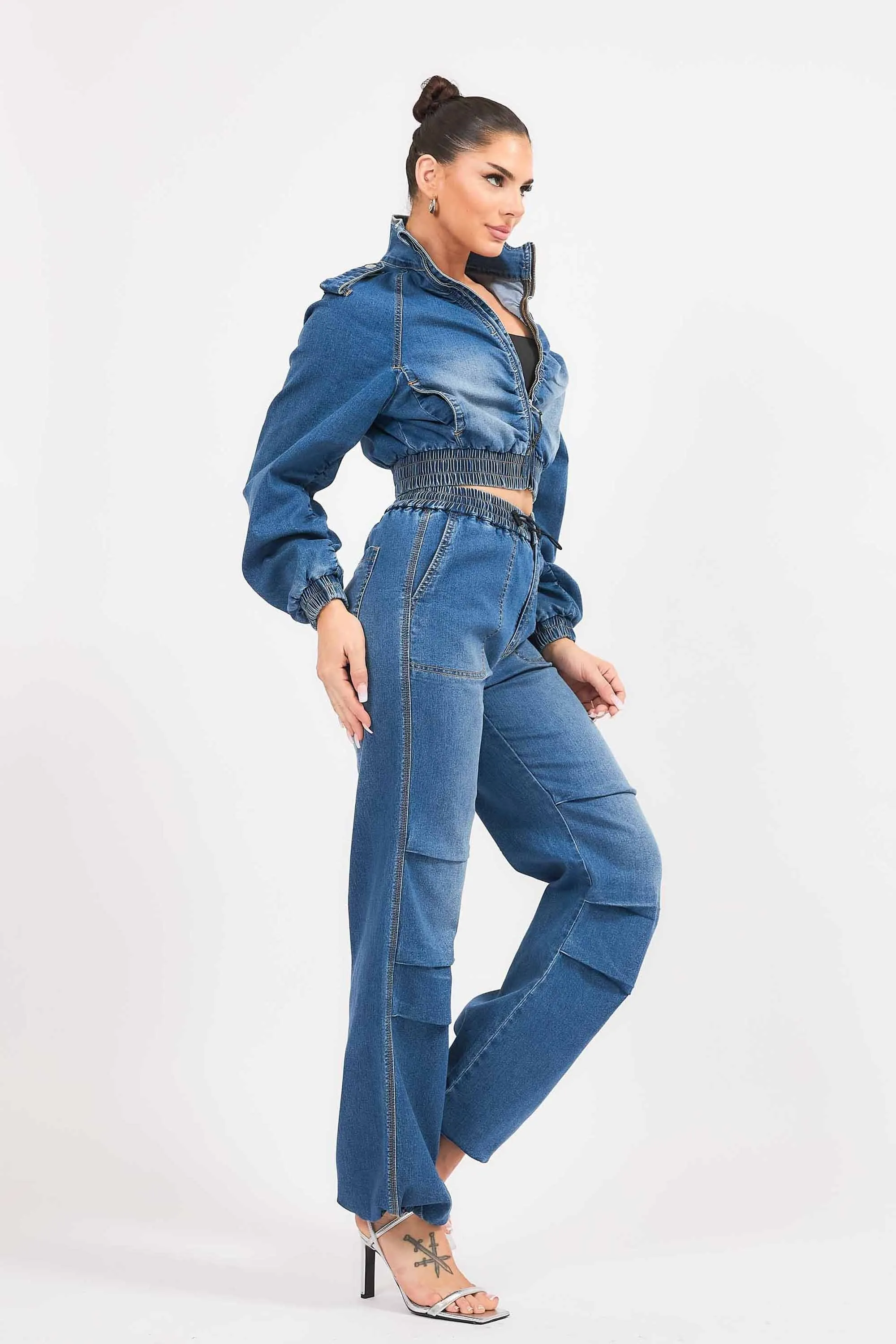 Full Zip Blouson Jacket sold by Vibrant product image thumbnail 5