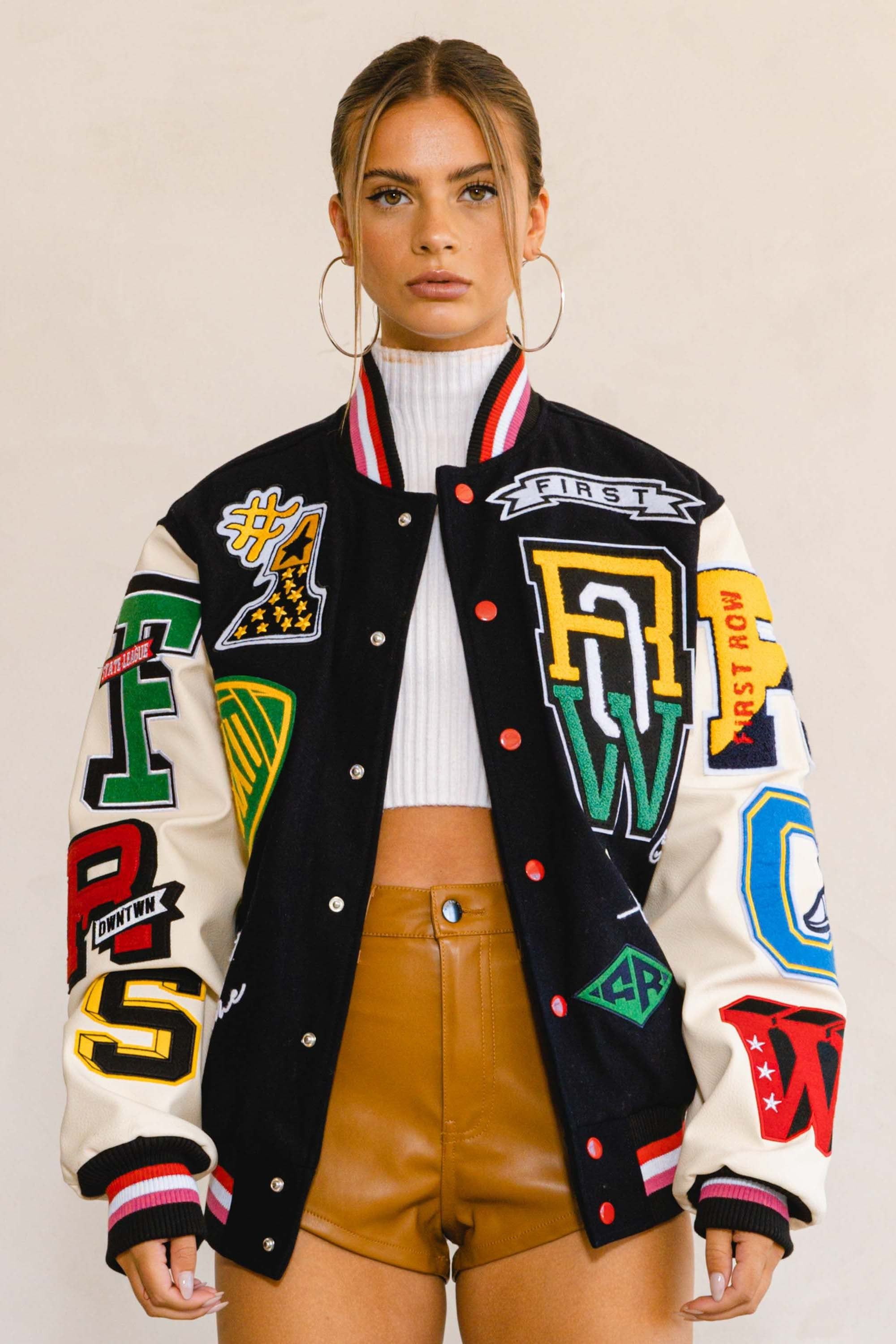 MULTI PATCH VARSITY JACKET sold by Vibrant product image thumbnail 2