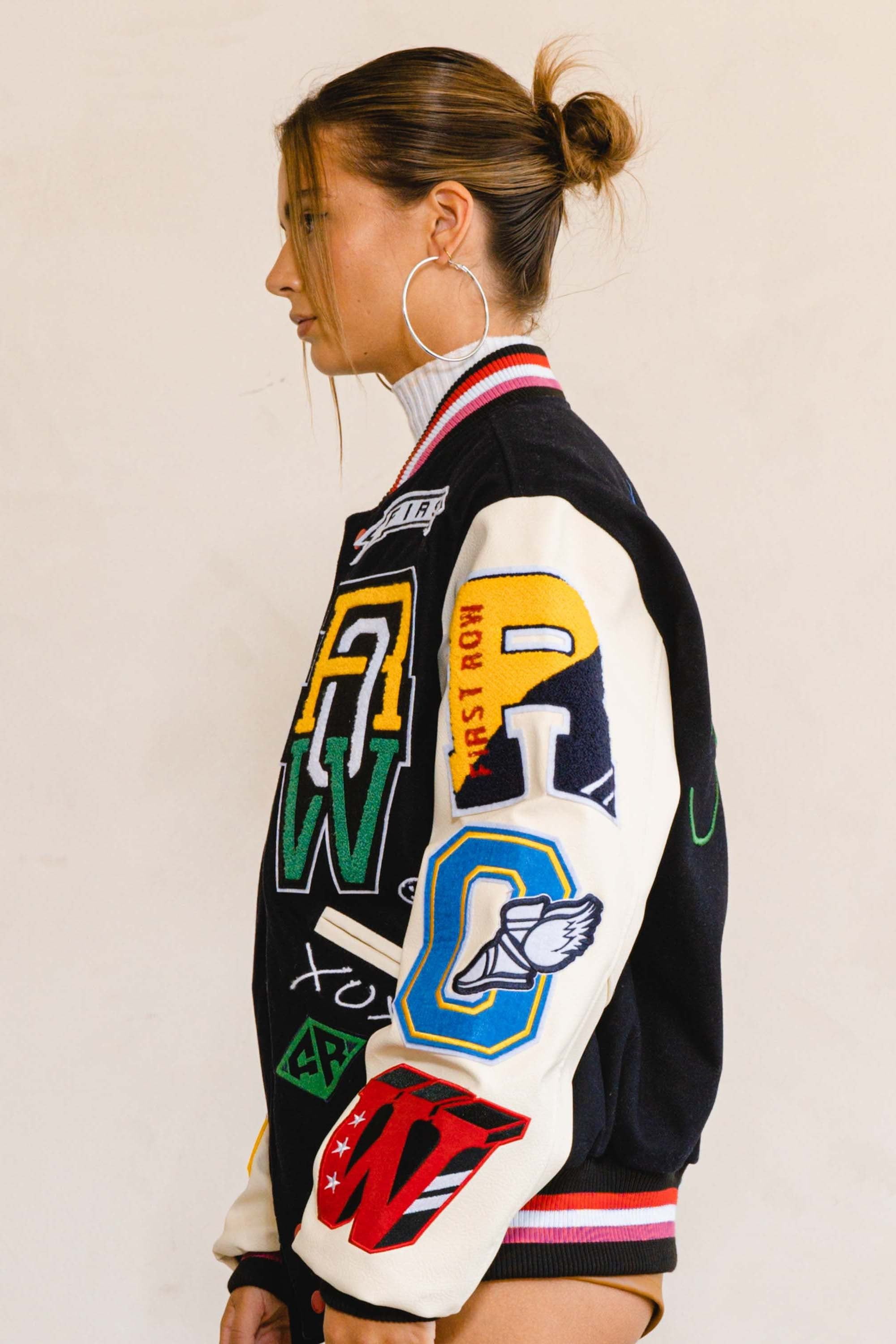 MULTI PATCH VARSITY JACKET sold by Vibrant product image thumbnail 3
