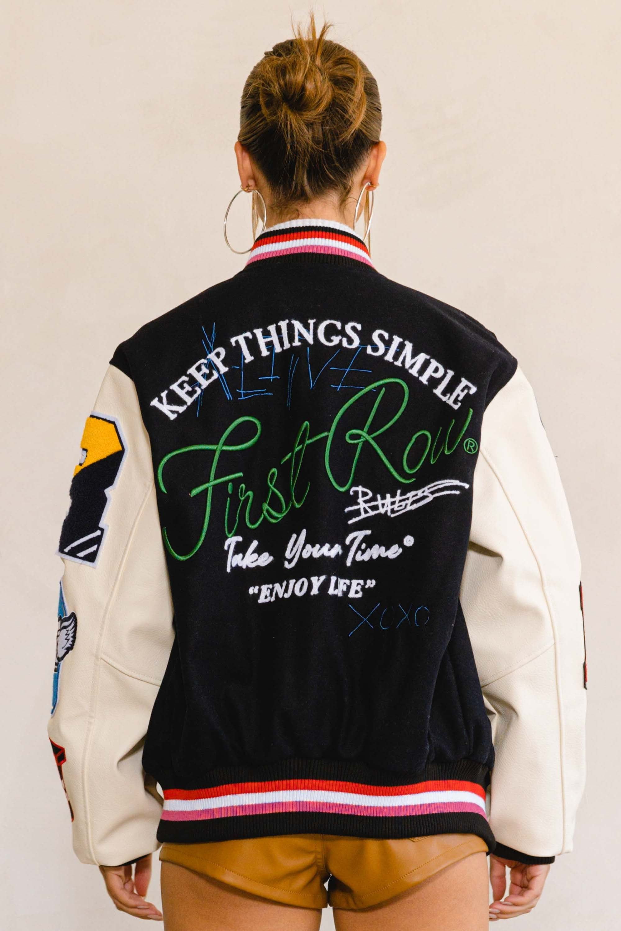 MULTI PATCH VARSITY JACKET sold by Vibrant product image thumbnail 4