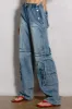 Convertible To Jorts Wide Leg Cargo Jeans sold by Vibrant