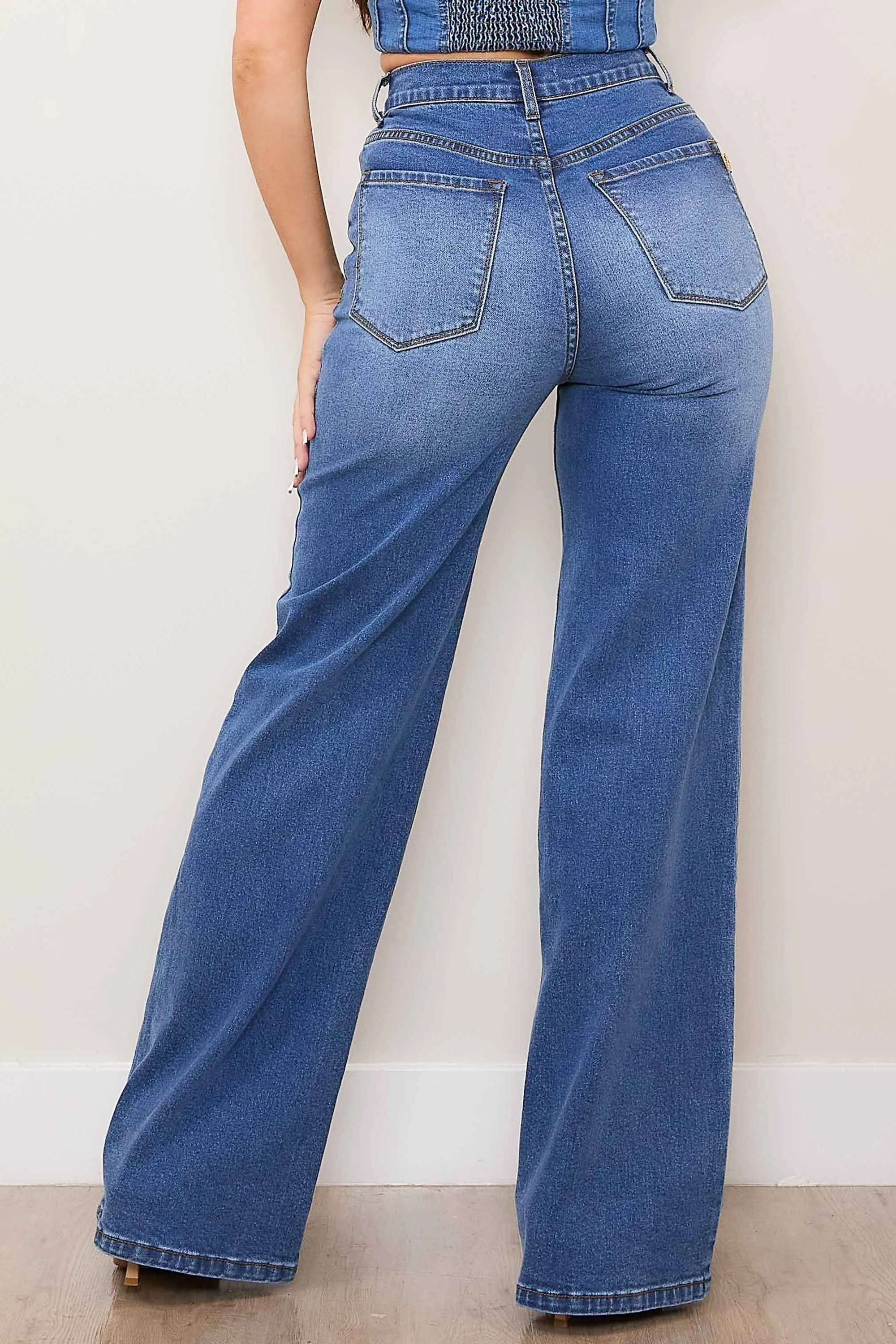 High-Rise Everyday Wide Leg Jeans sold by Vibrant product image thumbnail 3