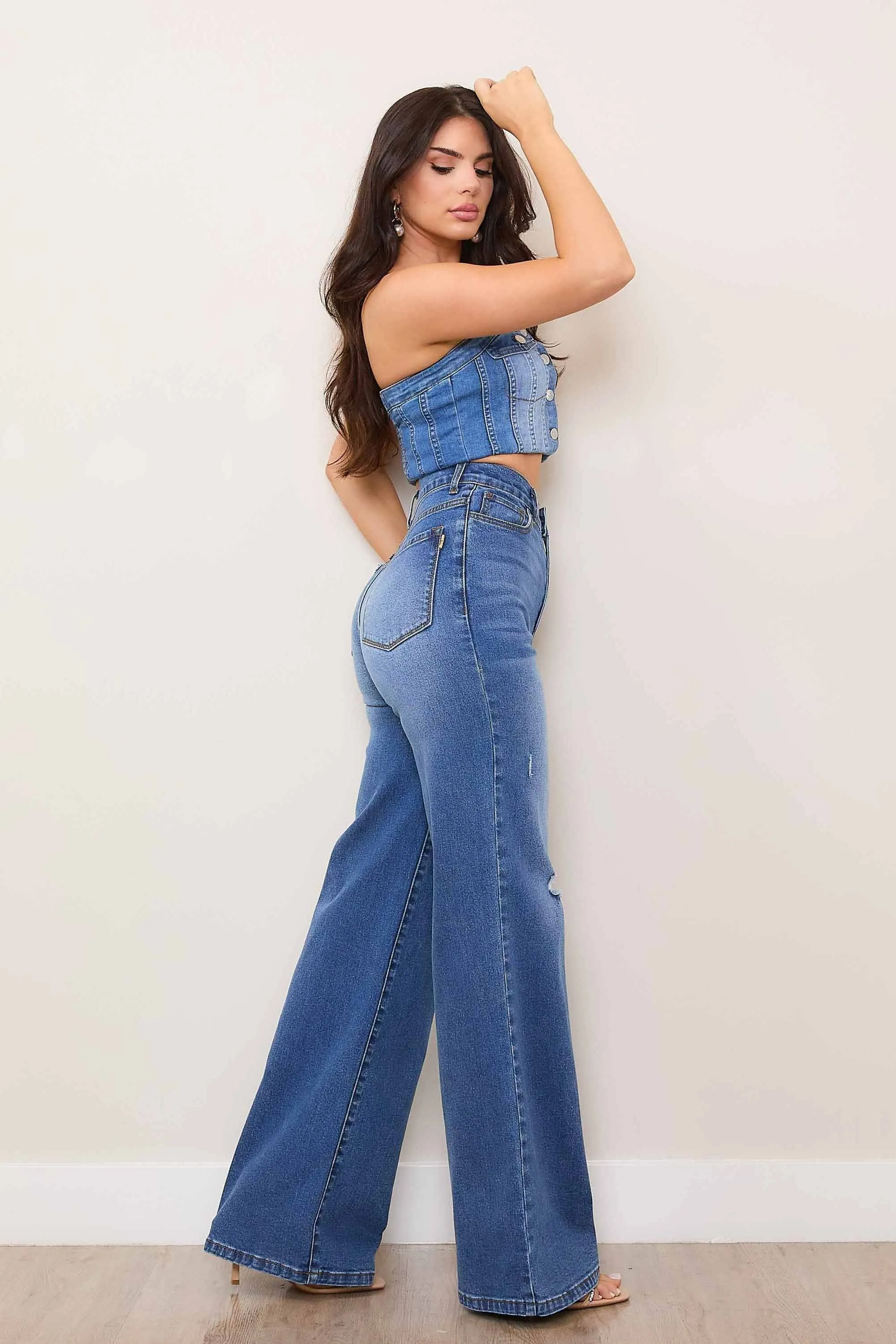 High-Rise Everyday Wide Leg Jeans sold by Vibrant product image thumbnail 5