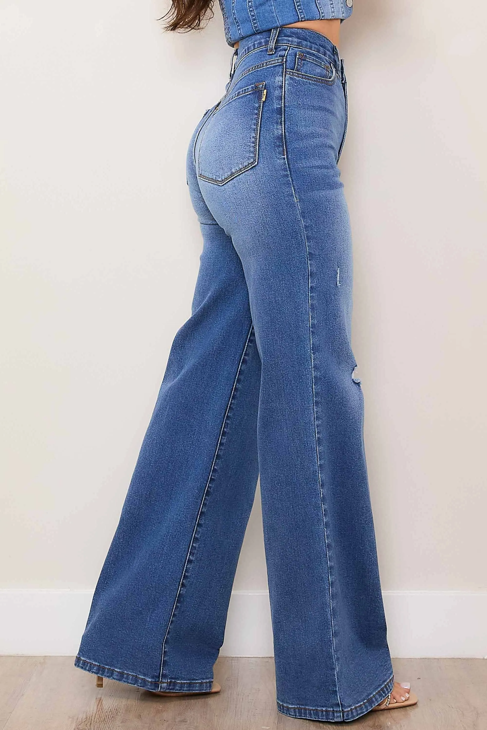 High-Rise Everyday Wide Leg Jeans sold by Vibrant product image thumbnail 2