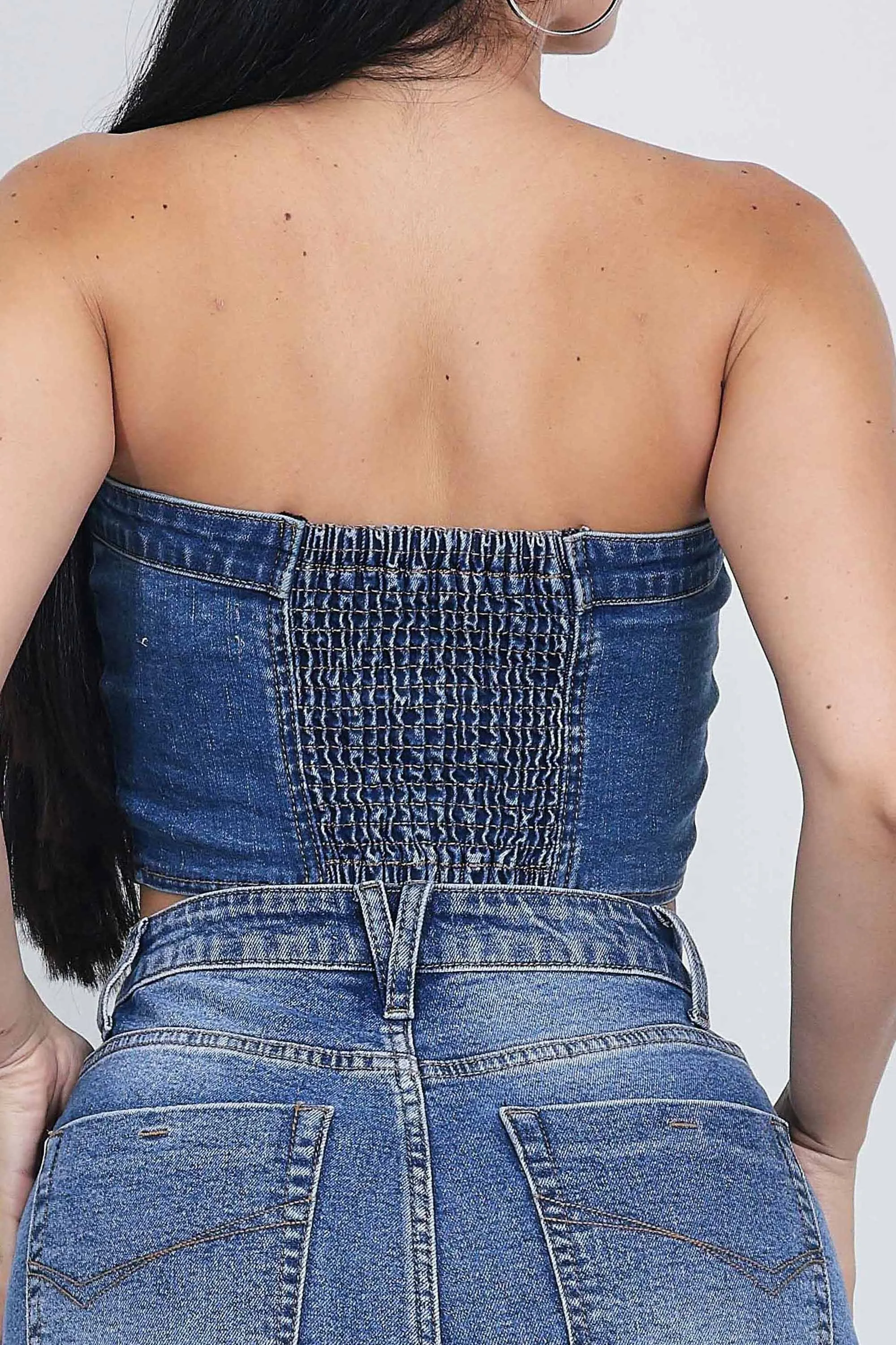 Denim Tube Top sold by Vibrant product image thumbnail 3