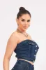 [XTOP105] Indigo Tube Top sold by Vibrant