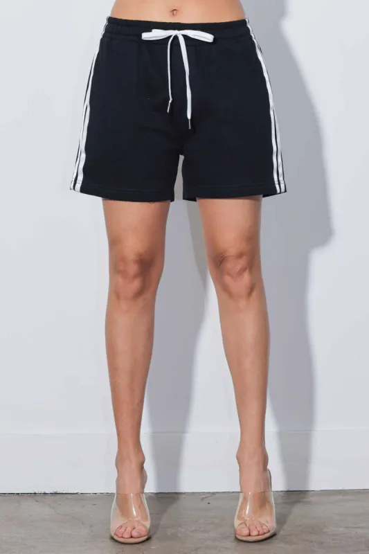 [XPT537] Track Shorts With Drawstring made by Vibrant