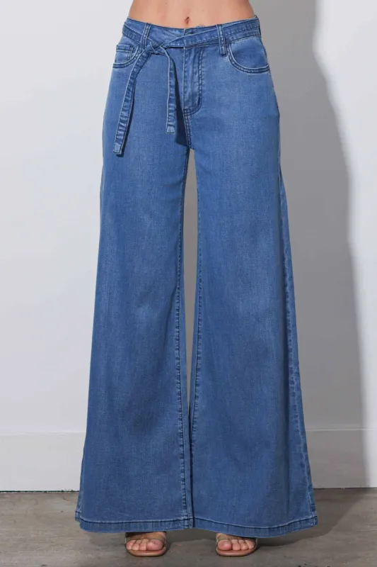 Waist Strap Wide Leg Pants sold by Vibrant