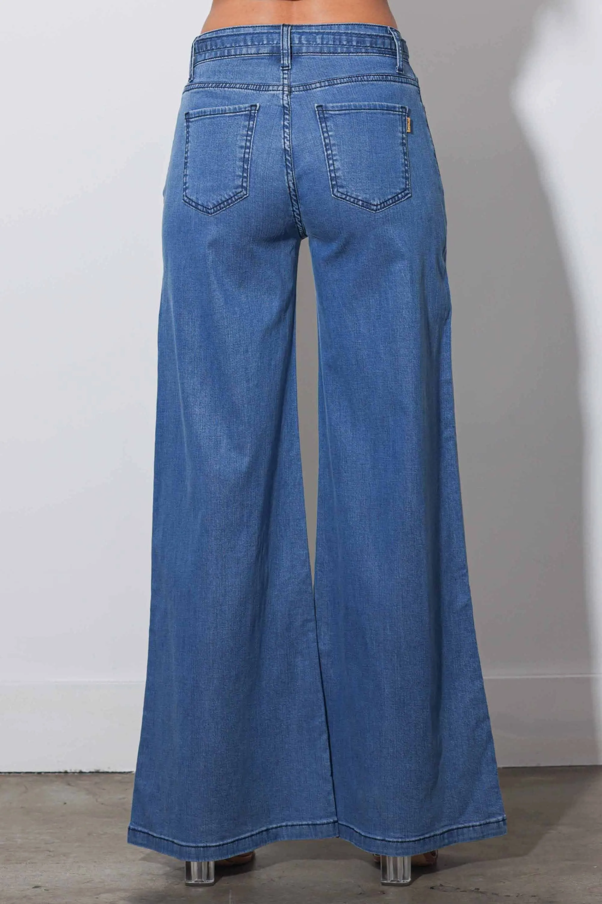 Waist Strap Wide Leg Pants sold by Vibrant product image thumbnail 4
