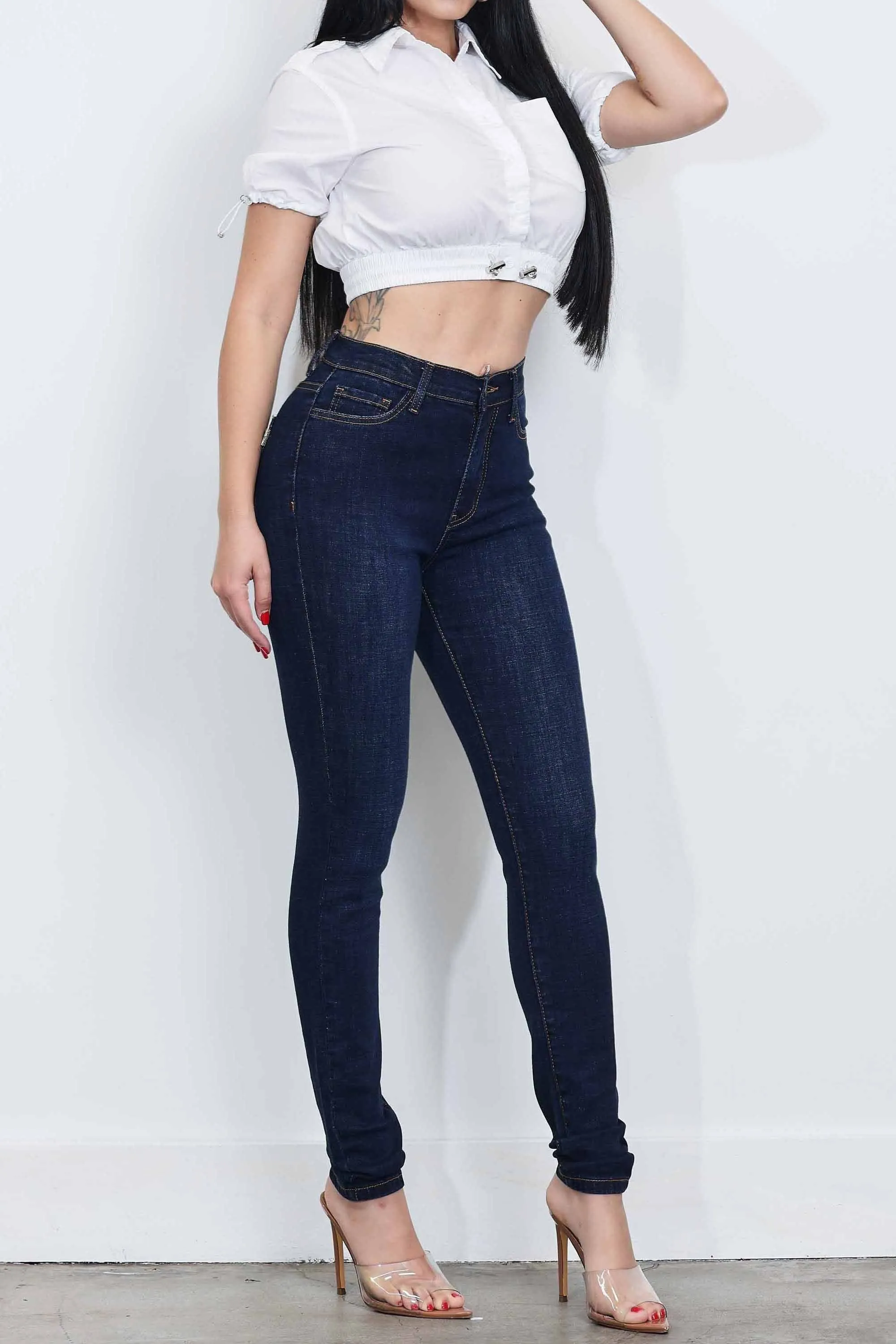 High-Rise Skinny Jeans sold by Vibrant product image thumbnail 5