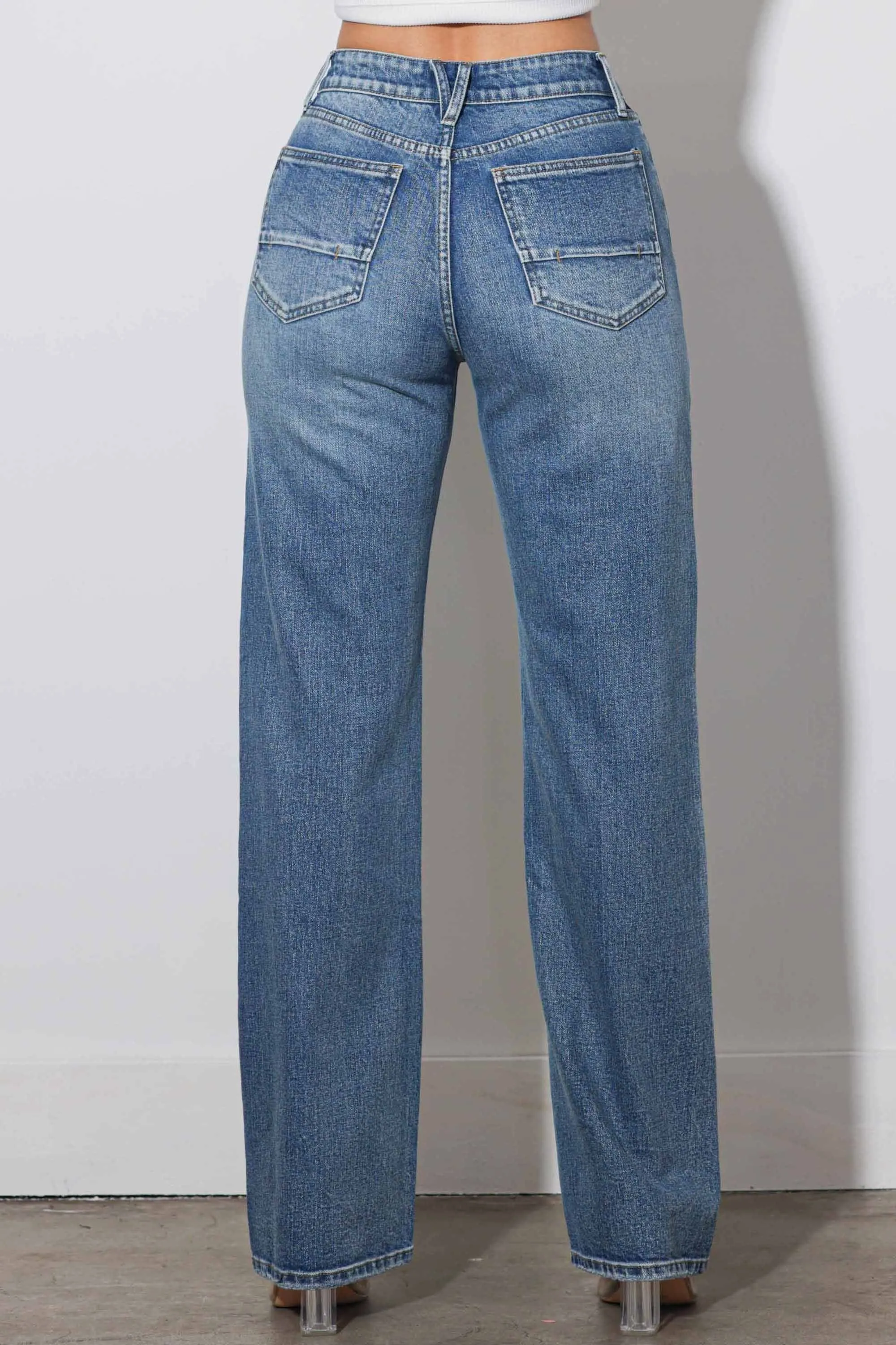 High-Rise Straight Jeans sold by Vibrant product image thumbnail 3