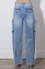 [XPT483] Barrel Baggy Cargo Jeans sold by Vibrant