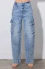 [XPT483] Barrel Baggy Cargo Jeans sold by Vibrant