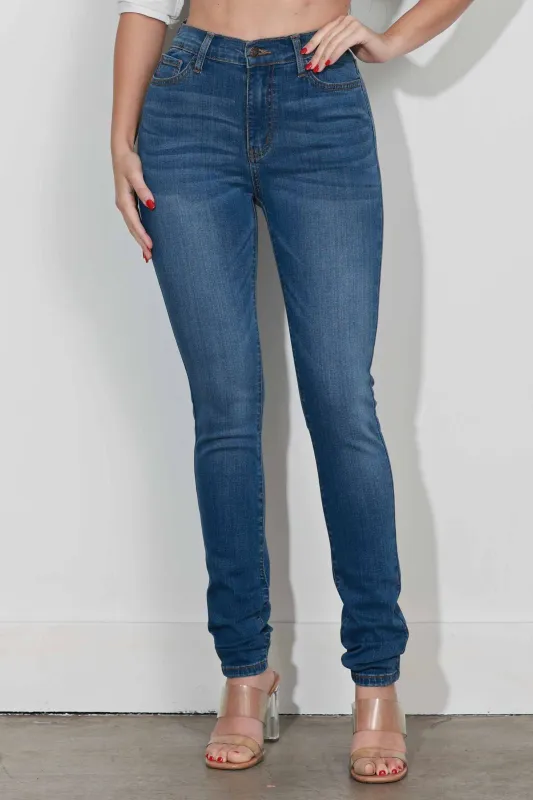 [P6152] High-Rise Basic Skinny Jeans sold by Vibrant