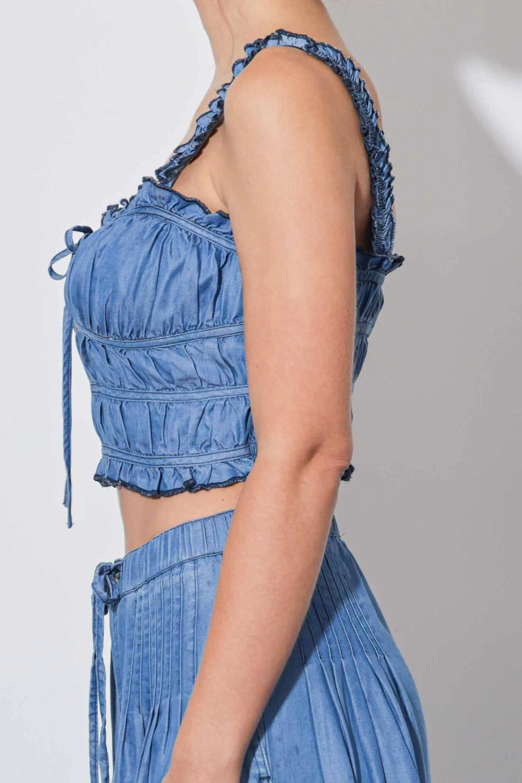 TENCEL™ fibers Smocked Top sold by Vibrant product image thumbnail 3