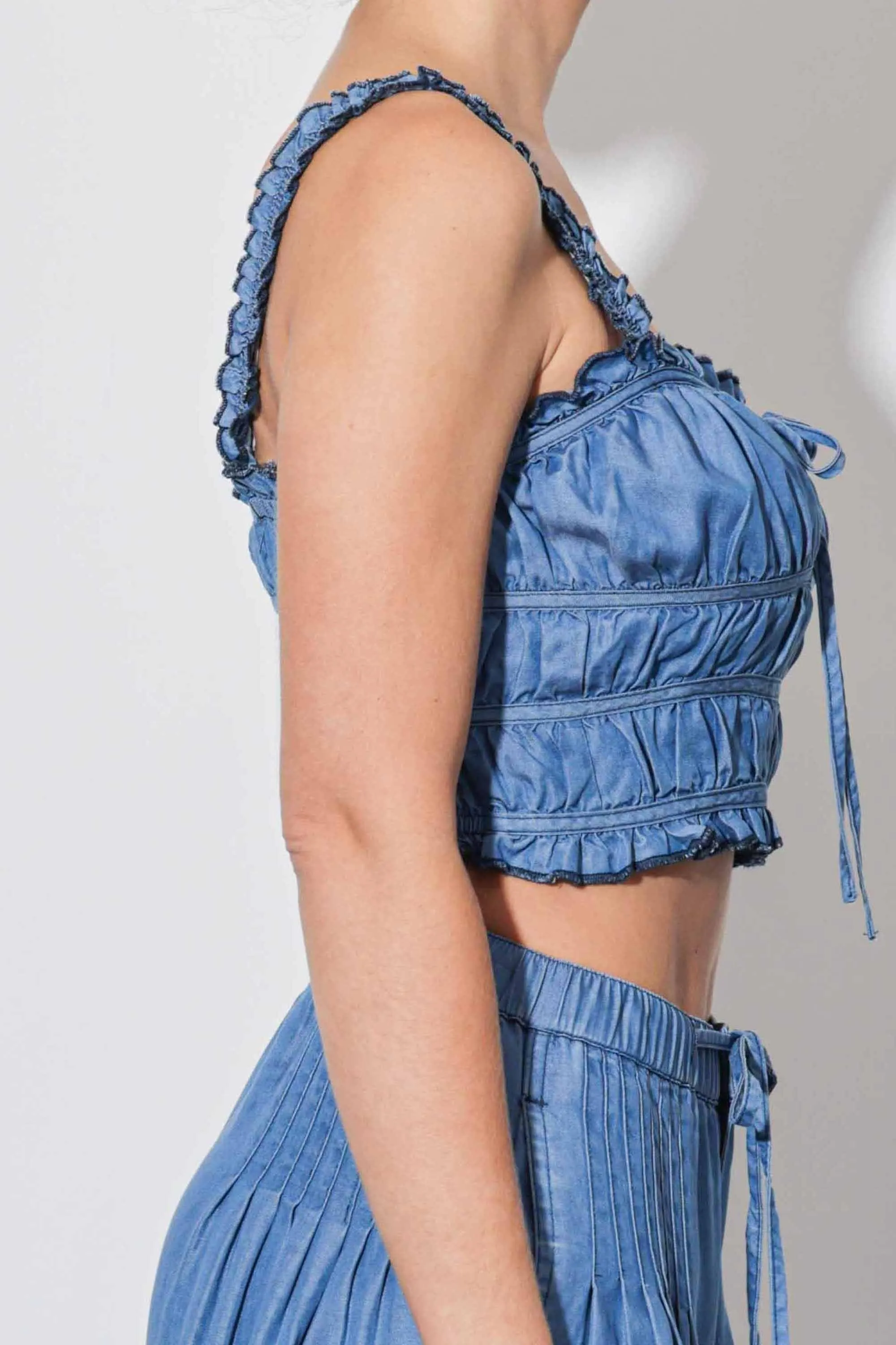 TENCEL™ fibers Smocked Top sold by Vibrant product image thumbnail 4