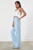 [EP1914] Distressed Wide Fit Jeans sold by Vibrant