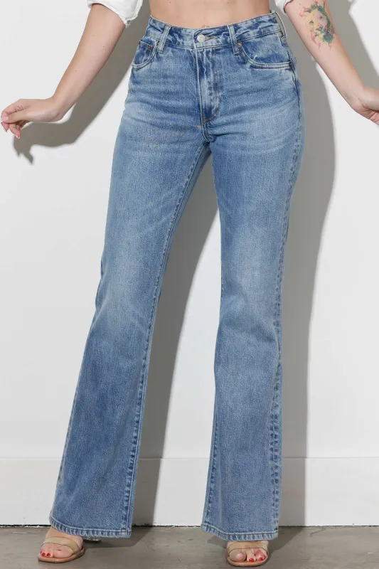 Tinted Wash Bootcut Jeans sold by Vibrant