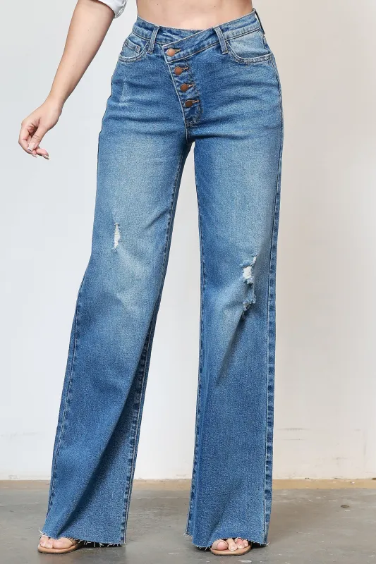 [EP5010-R] Coco Wide Jeans sold by Vibrant