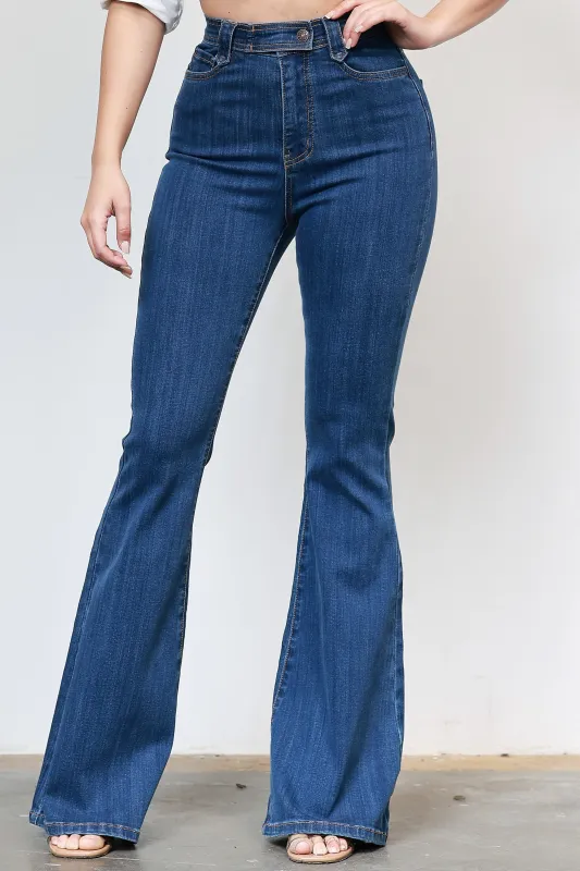 [P6230] High-Rise Flare Jeans sold by Vibrant