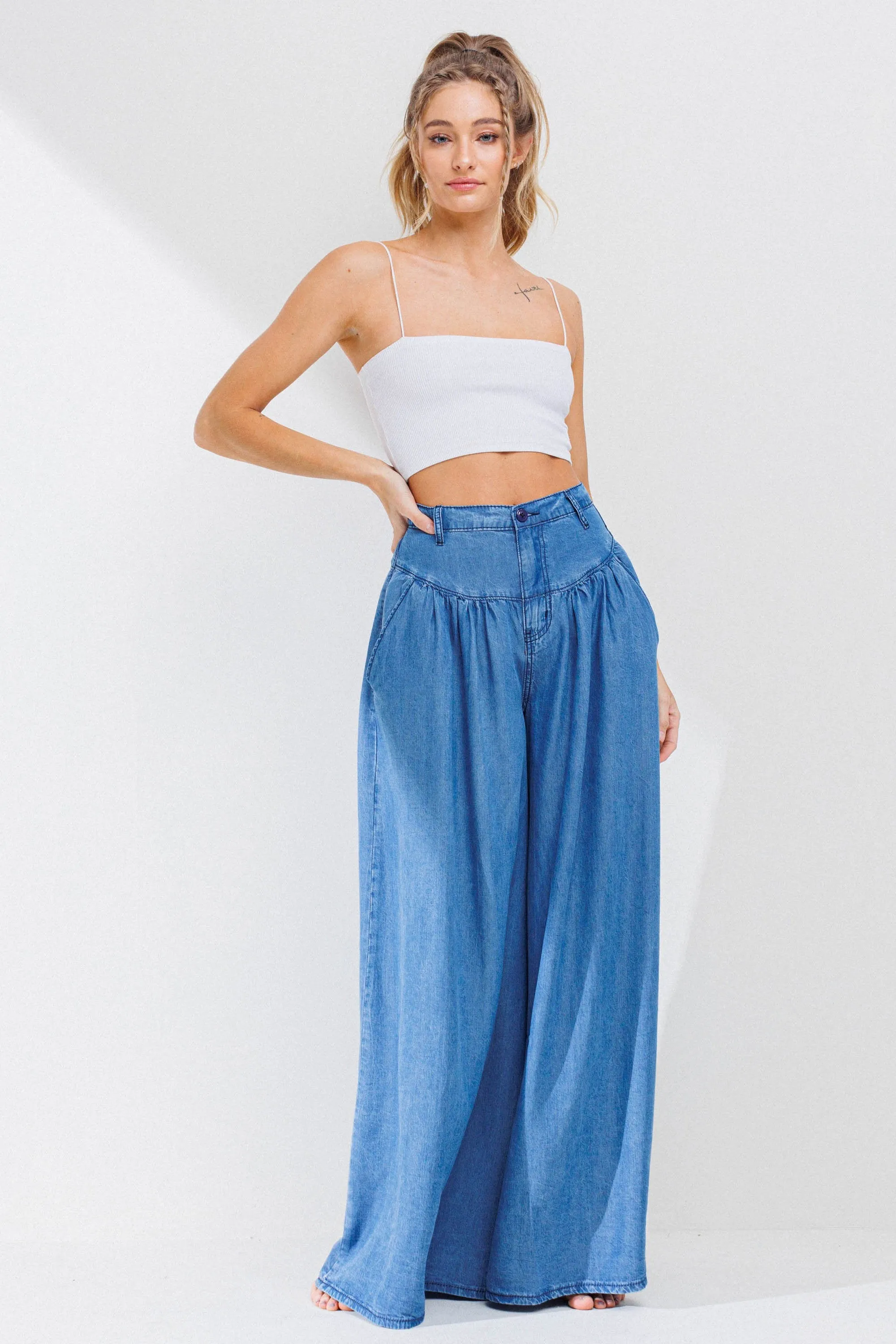 Chambray Pants sold by Vibrant product image thumbnail 4