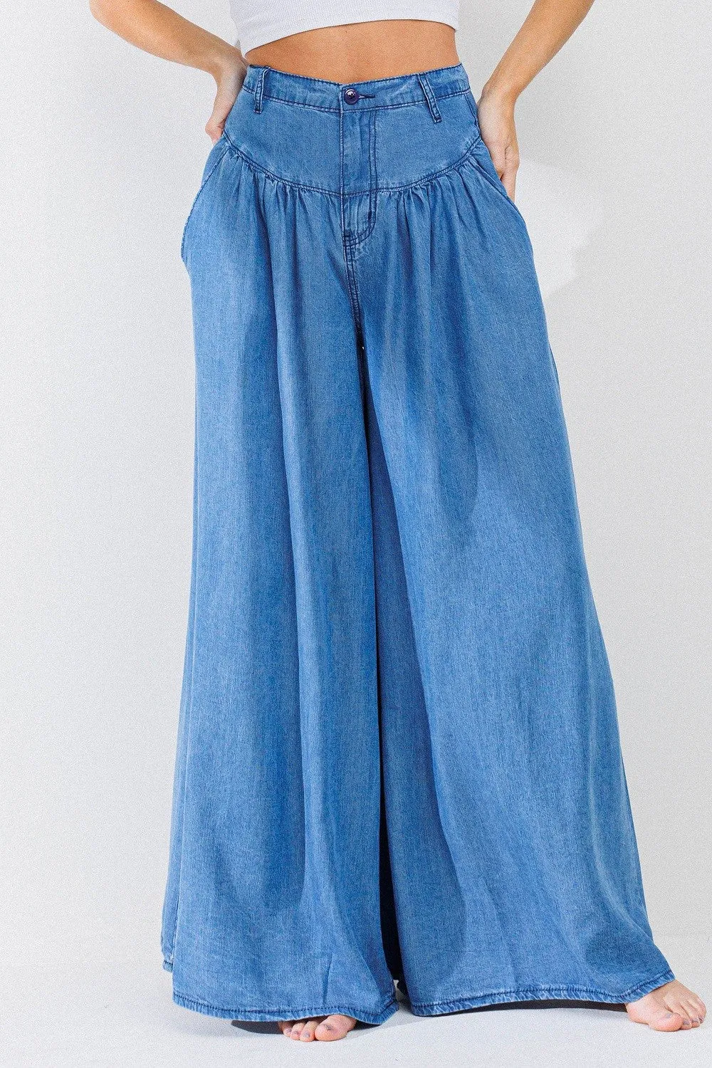 Chambray Pants sold by Vibrant