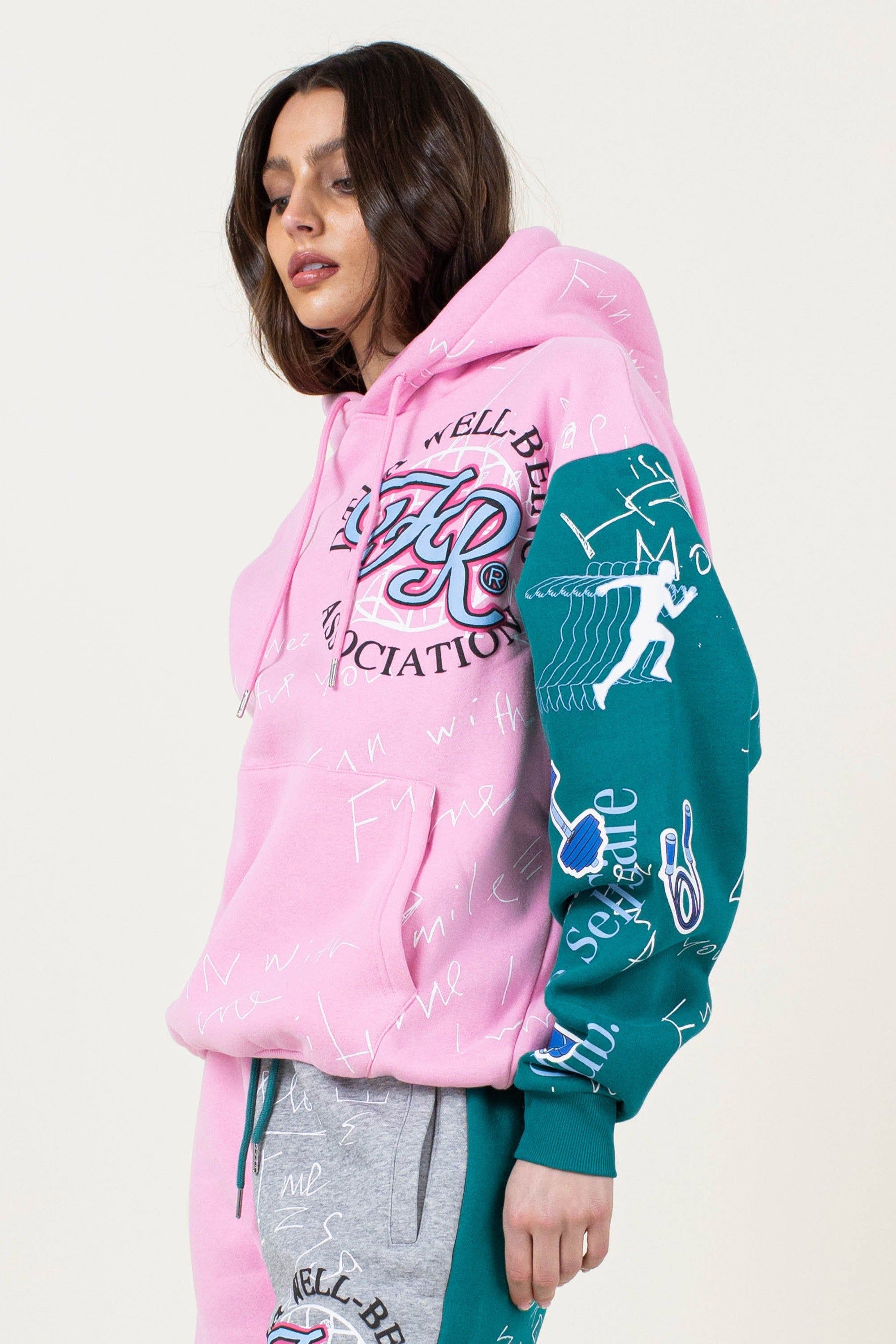 Color Block Wellbeing Assoc Hoodie sold by Vibrant product image thumbnail 2