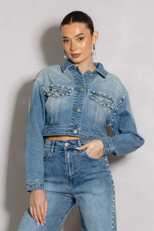 Pearl Trucker Jacket sold by Vibrant