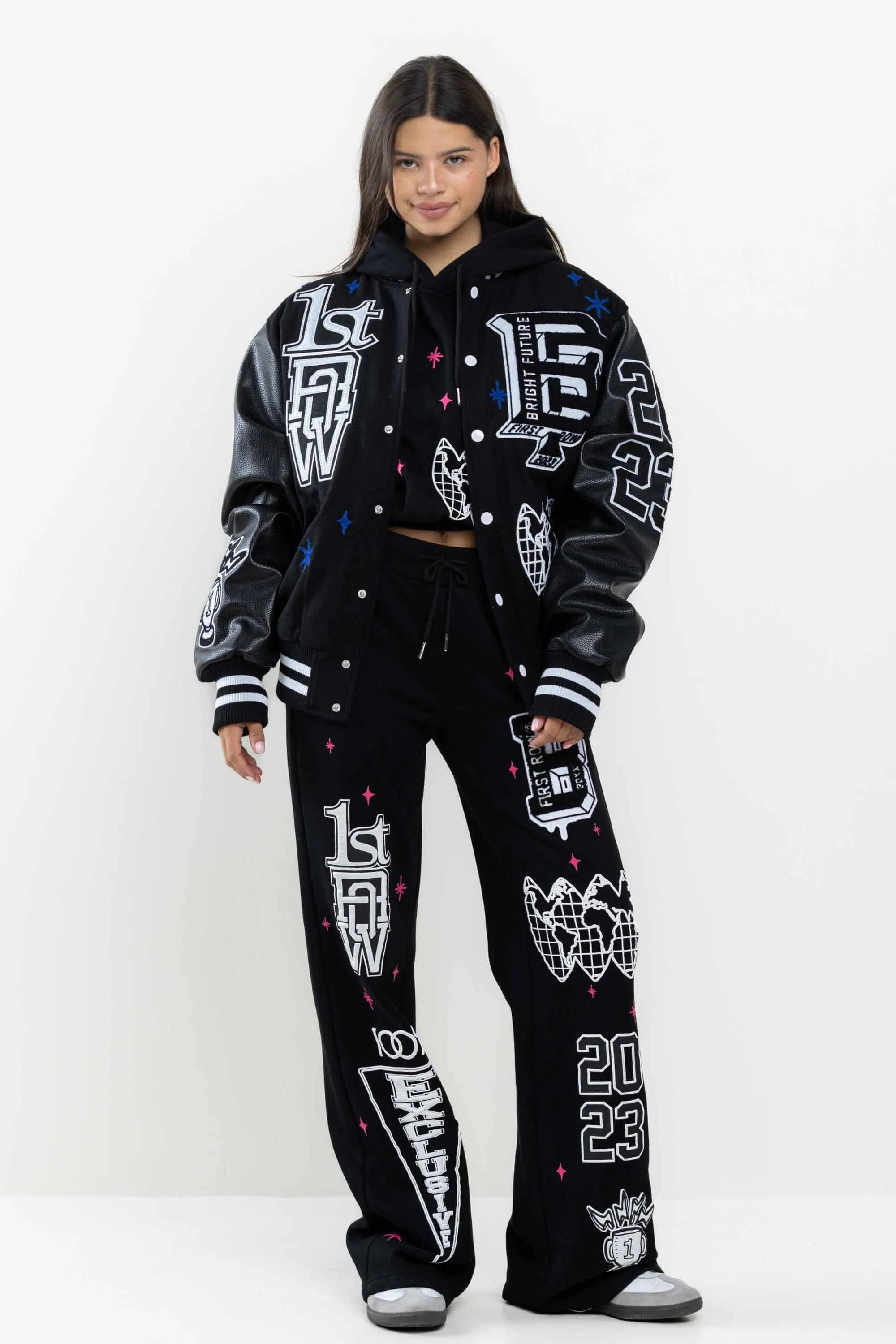 MONO BRIGHT FUTURE VARSITY JACKET sold by Vibrant product image thumbnail 5