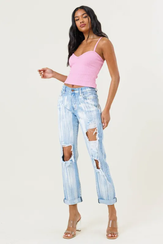 Wave Mom Jeans sold by Vibrant