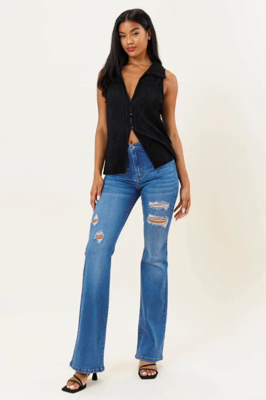 Almost There Bootcut Jeans sold by Vibrant