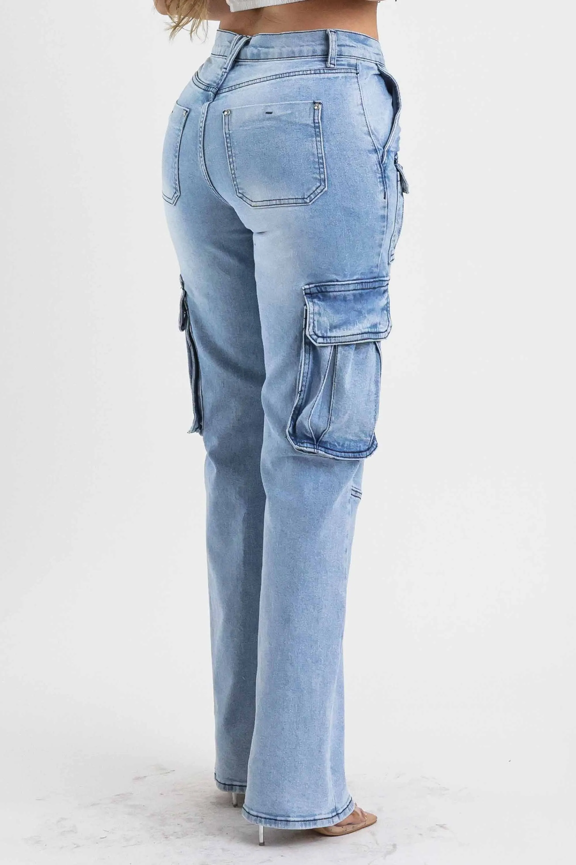 Y2K Cargo Relaxed Jeans sold by Vibrant product image thumbnail 4