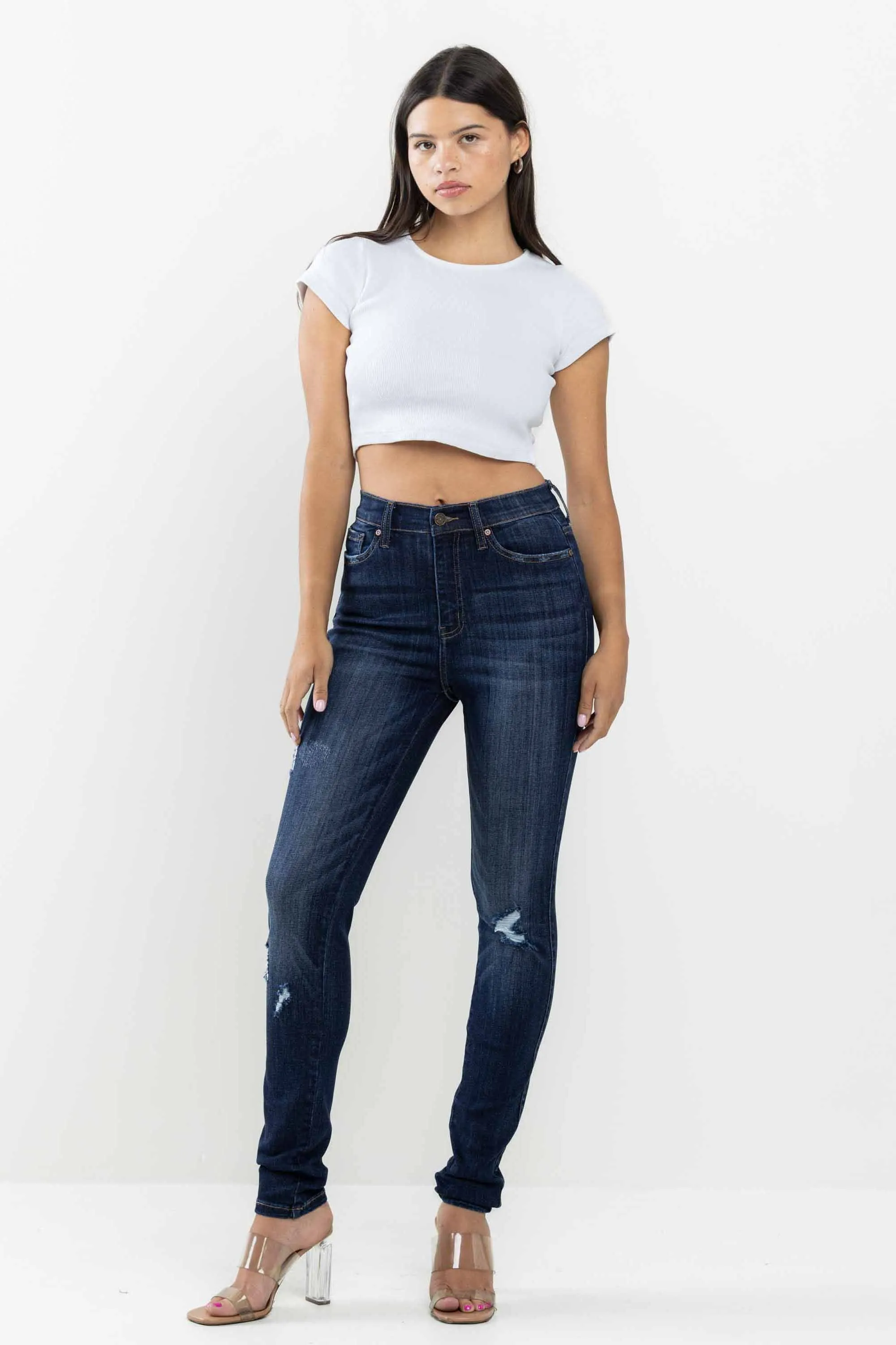 High Rise Basic Skinny Jeans sold by Vibrant product image thumbnail 4