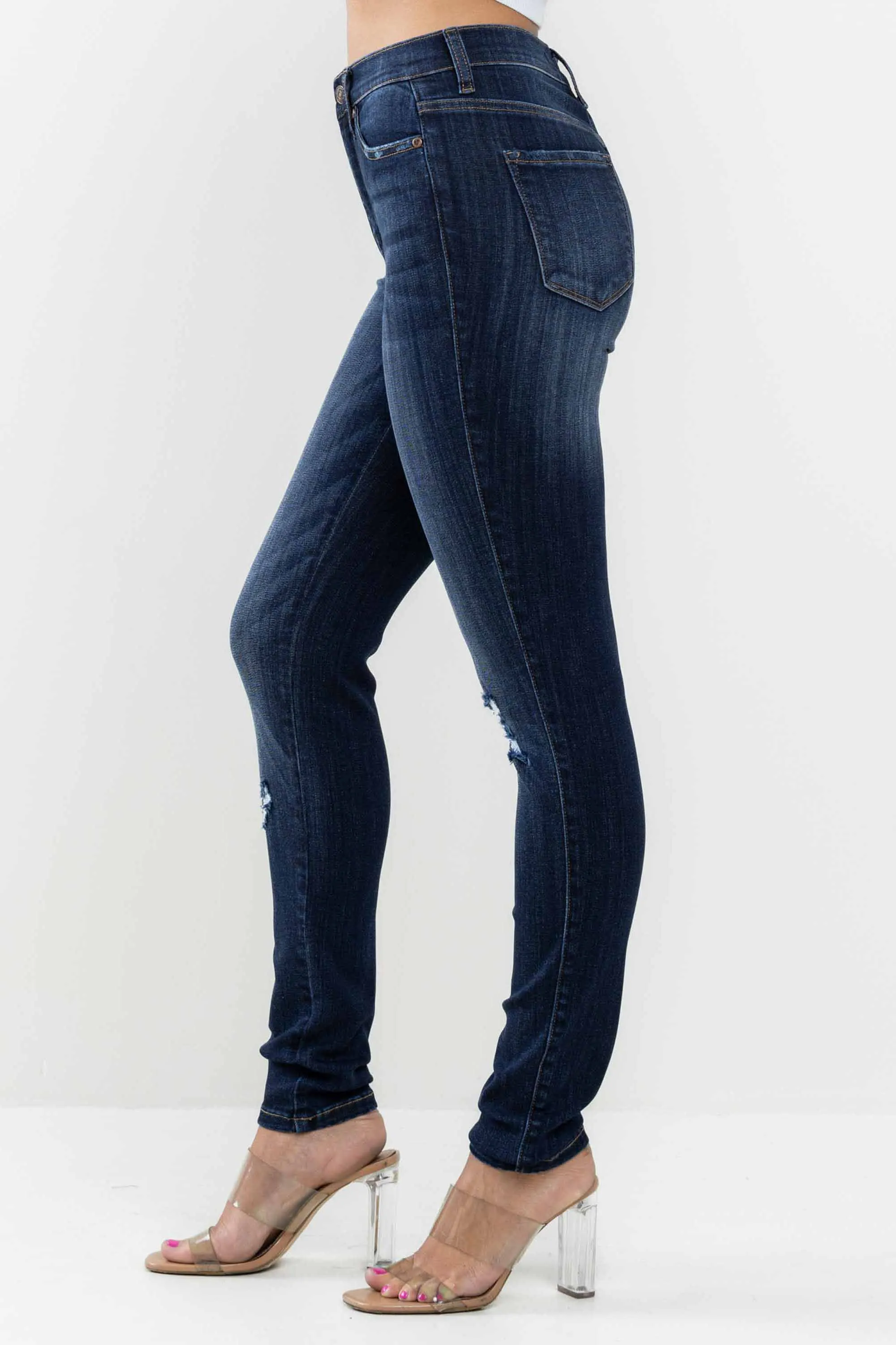High Rise Basic Skinny Jeans sold by Vibrant product image thumbnail 2