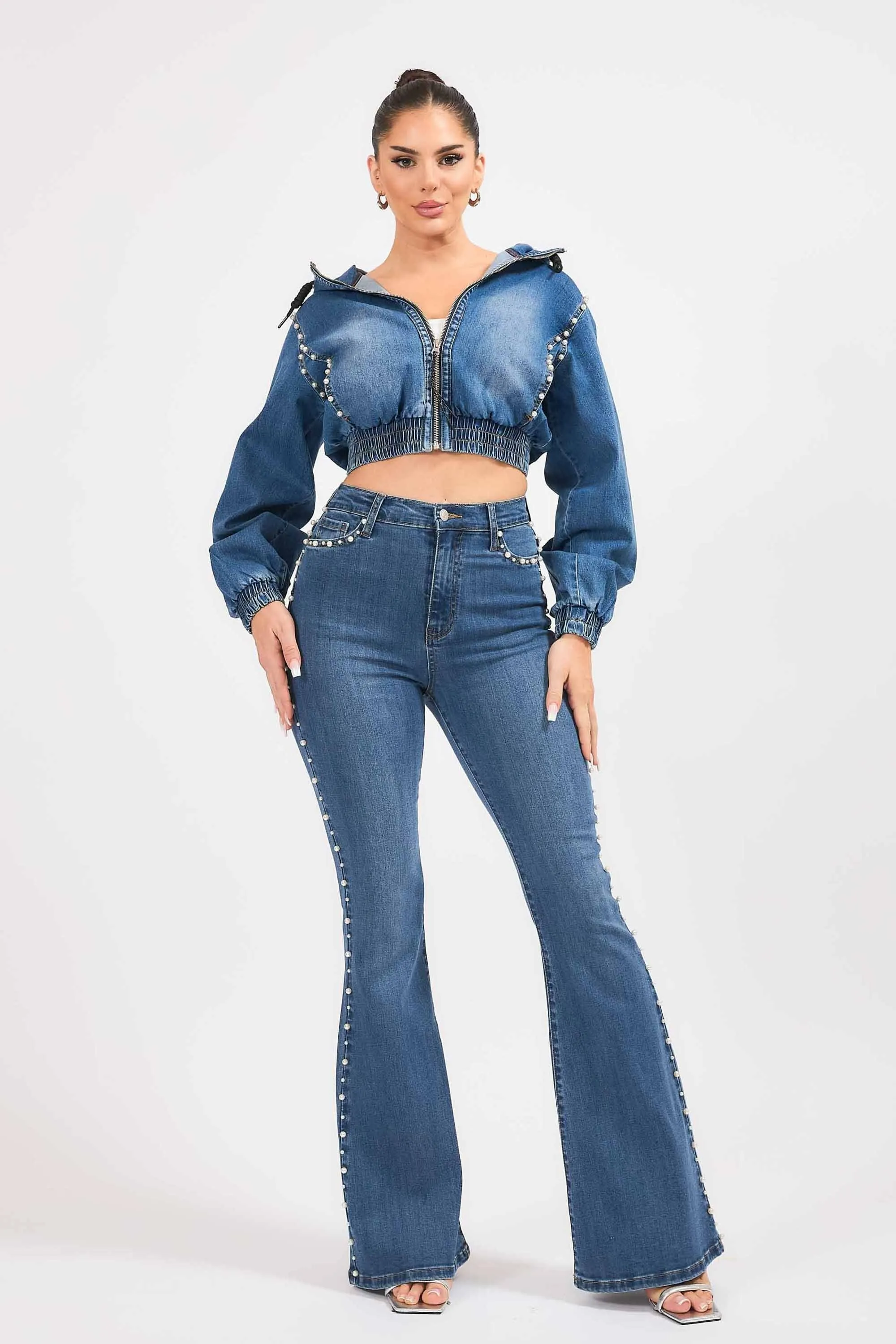 Pearl Full Zip Hoodie Jacket sold by Vibrant product image thumbnail 4