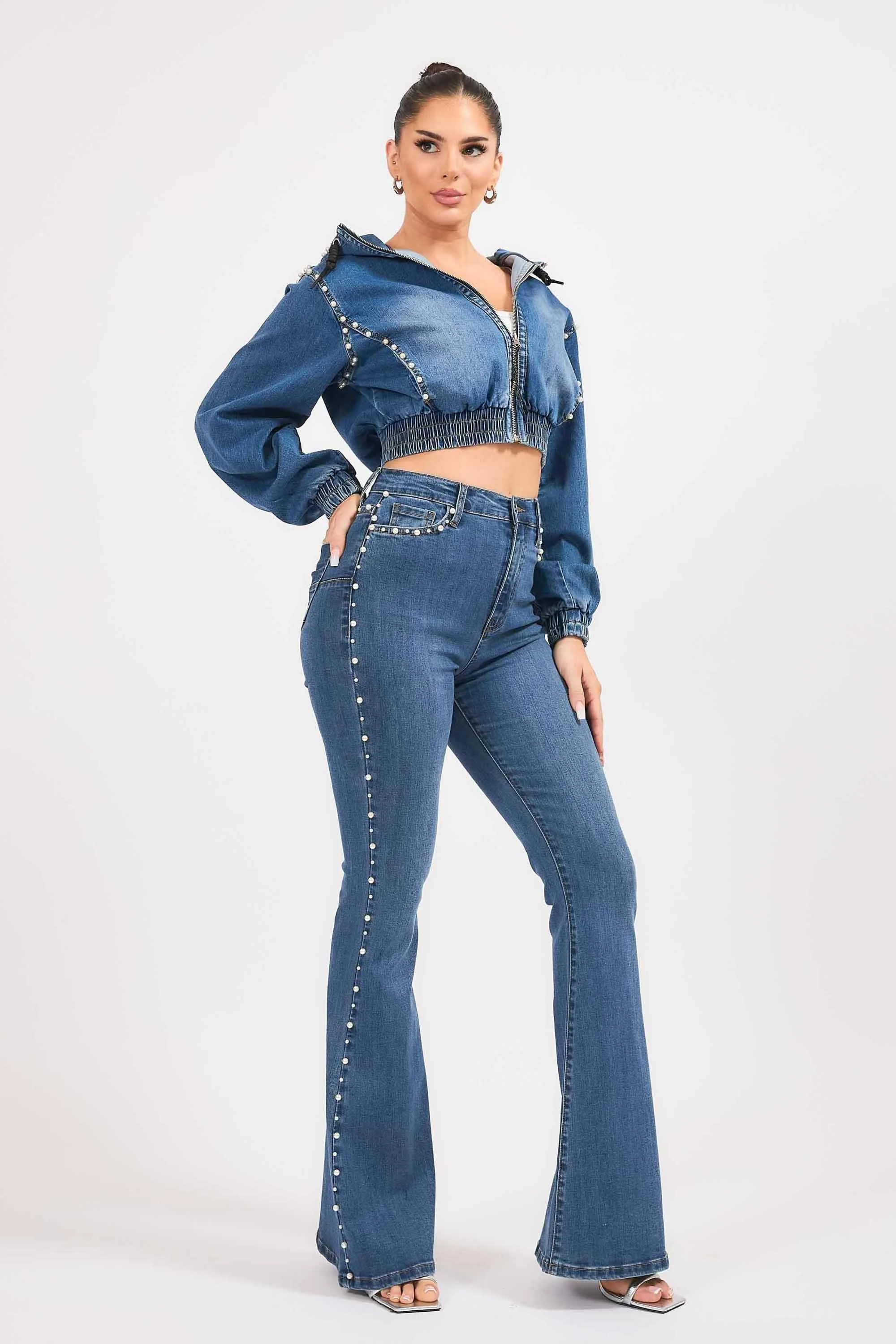 Pearl Full Zip Hoodie Jacket sold by Vibrant product image thumbnail 5